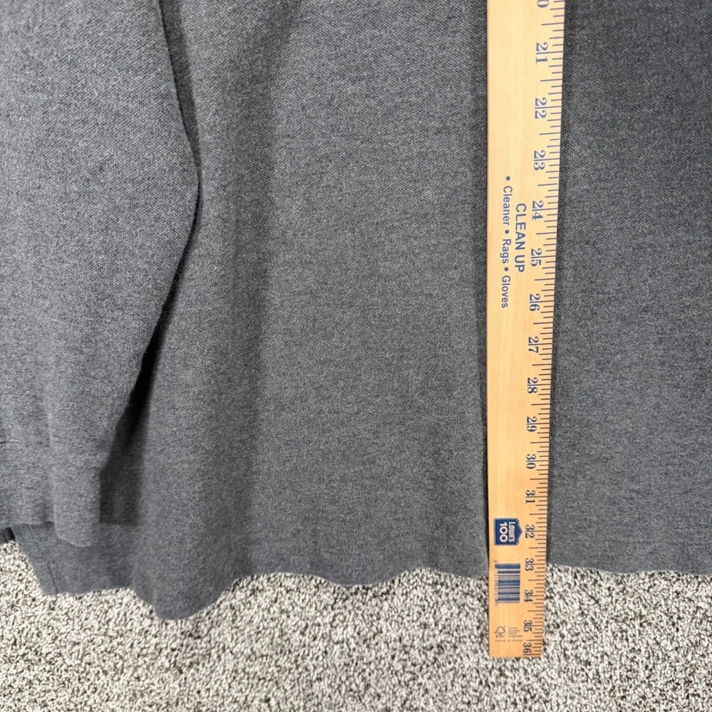 Polo Ralph Lauren Shirt Mens 4XLT Heather Gray Cotton Pony Long Sleeve FLAWS